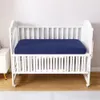 Sängkläder sätter 2 Pack Microfiber monterade spjälsark för baby mysig mjuk solid färg småbarns säng standard och madrasser 230301