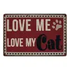 retro My cat friend Metal Tin Signs Poster Vintage cute Cat Dog Iron Plaque Posters For Toilet Bathroom Decoration personalized tin Painting size 30X20CM w02