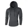 Sweats à capuche pour hommes automne hommes hauts pullover poche sweats vêtements cordon noir à manches longues hiver sweat à capuche survêtements