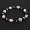 Strand vera perla d'acqua dolce braccialetto di perline di pietra naturale 2023 moda donna ragazza gioielli regalo strass braccialetti con ciondoli accessori
