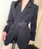 Women's Suits & Blazers Designer Top suit coat early spring jackets fashion matching inverted triangle letter top medium and long suits Nylon jacket Size S-L QTY0