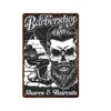 European Style Barber Shop art tin poster Barber Tools Metal Tin Sign Retro Decoration Barber Tattoo Shop Art Printing Painting Wall Plaque Size 30X20CM w02