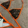 Projektant Swimsuit Luxury seksowne bikini litery marki stroje kąpielowe panie bez pleców podzielony strój kąpielowy