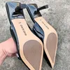 Dress Shoes Women Summer Stiletto wijs en slippers om modieuze hoge hakken sandalen damesl230301 te dragen
