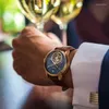 Наручительные часы 2023 Airon Tourbillon Mechanical Watch Мужские деловые водонепроницаемые роскошные часы для мужчин