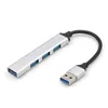 4 ポート USB ハブ 3.0 エクステンダー タイプ C から USB スプリッター、ラップトップアクセサリー用 OTG マルチドッキングステーション、Macbook 13 Pro Air PC 用