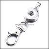Автомобиль DVR -ключ кольца Noosa Snap Dewelly Jewelry 18 мм кнопки Цепи Кольцо для мужчин Женщины имбирные снимки Drop Delief Dhbdp