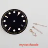 Watch Repair Kits For Japan NH35 NH36 Automatic Movement Sterile Black Dial And Hands Set Wristwatch Accessories Tools &