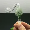 Accessoires pour fumeurs 10mm Augmentation de la couleur de la chaudière à cœur de pêche Bongs en verre Pipe à fumer en verre