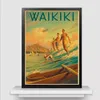 Gemälde Hawaii Aruba Brooklyn San Francisco Reiseplakat Retro Leinwand Malerei Wandkunst Vintage Dekorative Poster für Bar Schlafzimmer