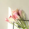 Decorative Flowers & Wreaths Real Touch Calla Lily Branch PU Artificial Fake Flower Bouquet Table Home Wedding Decoration Fall Decor