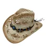 Casquettes de baseball parasol décontracté extérieur plage adulte chapeau de paille lumière jazz été chapeau de cowboy baseball