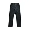 Mäns jeanssås ursprung exl916ag mens bomullslinne selvedge sanforiserad rå denim för män rakt fit silver knapp 19 oz 230301