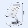 HZ26 Mechanical Rotation Stand Foldable Mobile Smartphone Support Aluminum Alloy Phone Holder Metal Bracket for Desktop Tablet Desk in Retail Box