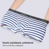 Underpants Fashion 8PCS/All Mens Underwear Men Cotton Breathable Boxer Sexy Stripe Man Shorts U Convex Male Panties