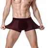 Mutande Boxer Slip Intimo Pantaloncini Mutandine Uomo Mutandine Maglia Traspirante Seta Ghiaccio Estate Morbido Taglie forti L-4XL Confortevole