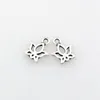 300pcs Charms Lotus Flower 11x13mm Antique Silver Jewelry Making DIY Handmade Craft