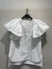 قمصان بلوزات نسائية اليابان على غرار الأزياء الأنيقة عالية الجودة أعلى يا رقبة الأكمام