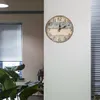 Relógios de parede Relógios de 30cm/12 "relógio de madeira silencioso relógio de parede que não toque a bateria alimentada pelo relógio de quartzo decorativo para sala de estar decoração rústica 230301