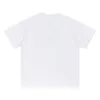 Fashion Brand Luxury We11done T-shirt a maniche corte girocollo casual unisex con stampa a scacchiera classica bianca