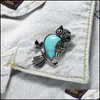 voiture dvr Pendentif Colliers Pierre Naturelle Hibou Hommes Et Femmes Mode Cure Halloween Énergie Collier Cadeau Drop Delivery Bijoux Pendentifs Dhzov