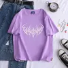 Women's T Shirts Cotton T-shirt Fashion Aesthetic Pattern Band Men/Woman Print Short Sleeve Casual All-match Hip Hop Unisex Street Wear