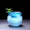 Wine Glasses 150/260ml Molecular Mixology Interlayer Triangle Cocktail Personality Nordic Glass Creative Cold Drink Cup