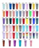 200 kleuren 24 oz bezaaid tuimelaar met deksel en stro dubbele ommuurde herbruikbare plastic tuimelaars 710 ml matte koffiebek coffee cup smoothie cup reismok aangepast logo e0302