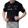 G5qu T-shirt à la mode pour hommes surdimensionné 23 nouveaux pilotes d'été de l'équipe de course de Formule 1 F1 fans du champion du monde Max respirant couleur rouge Bull