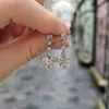 Серьги -грибы Huitan Small Fresh Flower for Women для женщин серебряный шикарный уш