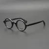 Frame di occhiali rotondi neri anti-blu vintage Women Women Retro Eyes Telas Fear Clear Lens Ocpece Unisex Shades292J