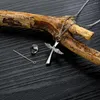 Pendant Necklaces Cremation Urn Jewelry Cross Wing Ashes Necklace In Stainless Steel Angel