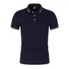 Summer Solid color men's polo Fashion Trend Short-Sleeved T-Shirt Men Casual Versatile Comfortable Breathable POLO Shirt