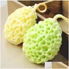 Herramientas de baño Accesorios Honeycomb Ball Esponja Limpieza Malla Cepillos Esponjas Cuerpo Wisp Natural Cepillo seco Exfoliación Aplicador Drop Dhuni