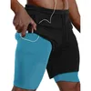 Men's Shorts 2023 Gyms Men Summer Sportswear Double-deck 2 In 1 Beach Bottoms Sports Training Jogging Workout Short Pants