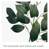 Decorative Flowers Simulation Willow Leaves Artificial Plants Bunch Eucalyptus Money Tree Leaf Arrangement Pography Prop Home Wedding