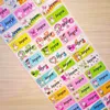 Gift Wrap Pattern Custom Personal Name Stickers Transportation Waterproof Tag Label For Girl Scrapbook School Stationery