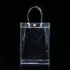 100st PVC Clear Handbags Present Bag Makeup Cosmetics Universal Packaging Plastic Clear Påsar 10 Storlekar för Välj grossist