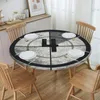 Table Cloth The End Movies Tablecloth Round Elastic Waterproof Camera Theater Cover For Kitchen