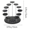 Bakeware Tools Cupcake Stand Acrylic Display For Jewelry/Cake Dessert Rack Wedding Birthday Party Decoration Black