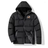 Hommes vers le bas Style de coton épaissi veste rembourrée court col montant ample décontracté pour Parka hommes en hiver 2023 Long manteau