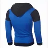 Mens Hoodies Sweatshirts MRMT Brand Colorblock Double Zipper Hooded Cardigan for Male Slim Hoodie Sweatshirt 230301