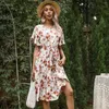 فساتين الحفلات 2023 Fashion Women's Summer Midi Dress Fruck Short