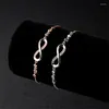 Charm Armband Zircon Armband Women's Jewelry 8 Number Pendant Blange Par For Lover Friend Women Gifts SL103