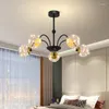 Lustres LED modernes pour salon chambre étude cuisine Lampara Techo décoration de la maison éclairage intérieur 3 4 5 6 8 lumière verre