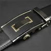 أحزمة WOWTIGER FASHION Automatic Buckle Men Belt Retro Style Brand Luxury Cowhide Brown Black Belts for Men Z0228