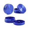 2 Layers Tobacco Grinders Smoking Accessories 40mm 50mm 55mm 63mm Aluminium Alloy Herb Grinder Cnc Teeth Filter 8 Colors