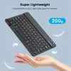 Teclado portátil Bluetooth e teclados sem fio do mouse Universal para laptop PC Tamanho do celular inteligente de 10 polegadas