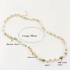 Choker Natural Stone Bead Chain Handmade Shell Pearl Necklace For Girls Women Jewelry