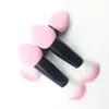 Pędzle do makijażu 1PC 4 kolor profesjonalny pędzel z różu nylon make na dwa gąbki woda kropla puff narzędzia kosmetyczne